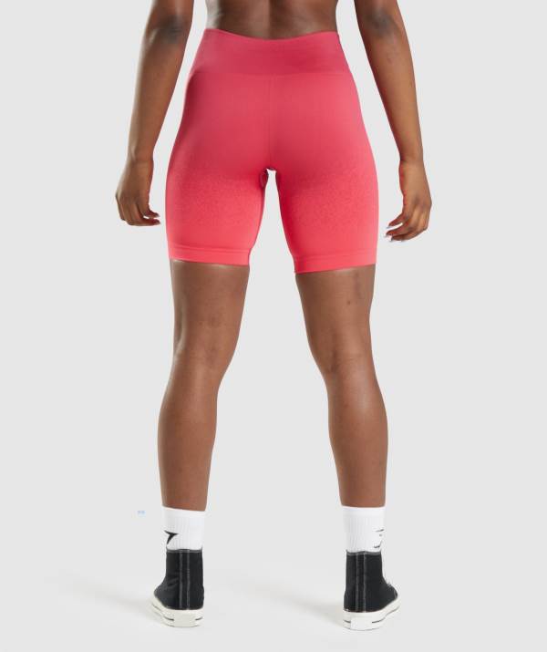 Damske Šortky Gymshark Adapt Ombre Seamless Cycling Červené Ruzove | KH5794302